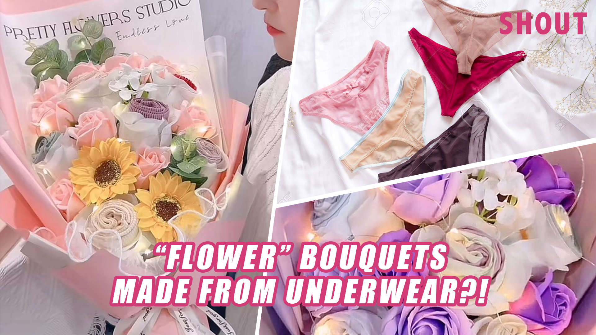 Flower Bouquet Knicker Box