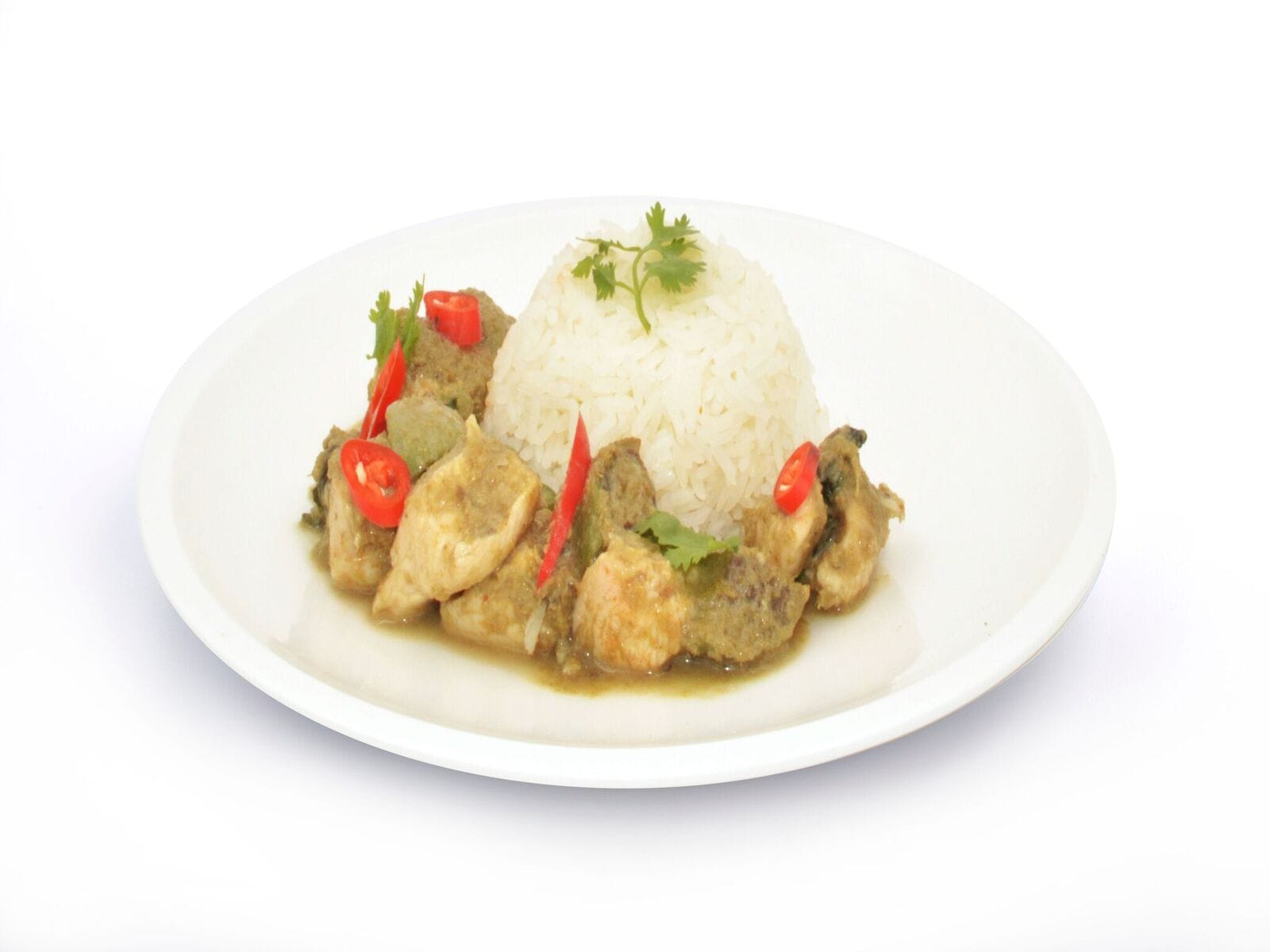 Thai Green Curry Chicken with Rice