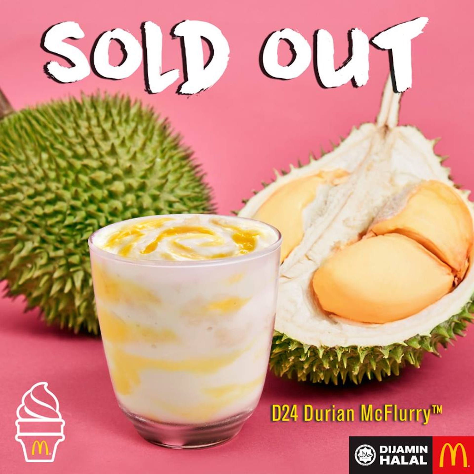 Malaysia McDonalds D24 Durian Ice Cream 3