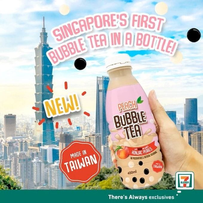 Bottled Bubble Tea With Pearls Is Now Available In 7-Eleven Singapore!