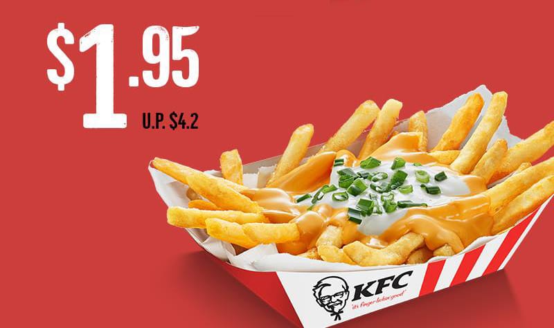 cheese fries kfc march