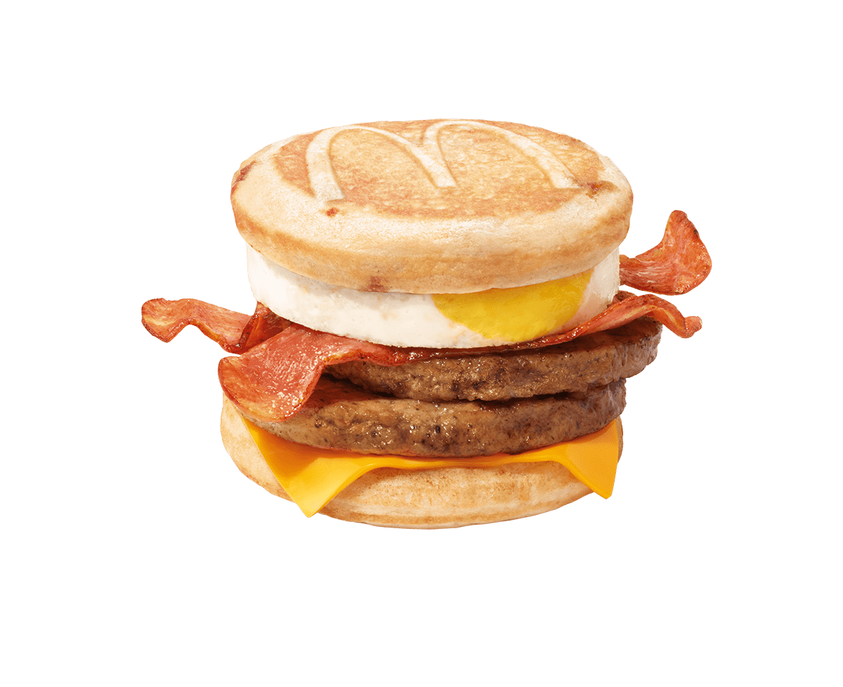 McGriddles Stack, from $6.20 ala carte or $7.10 as an Extra Value Meal 