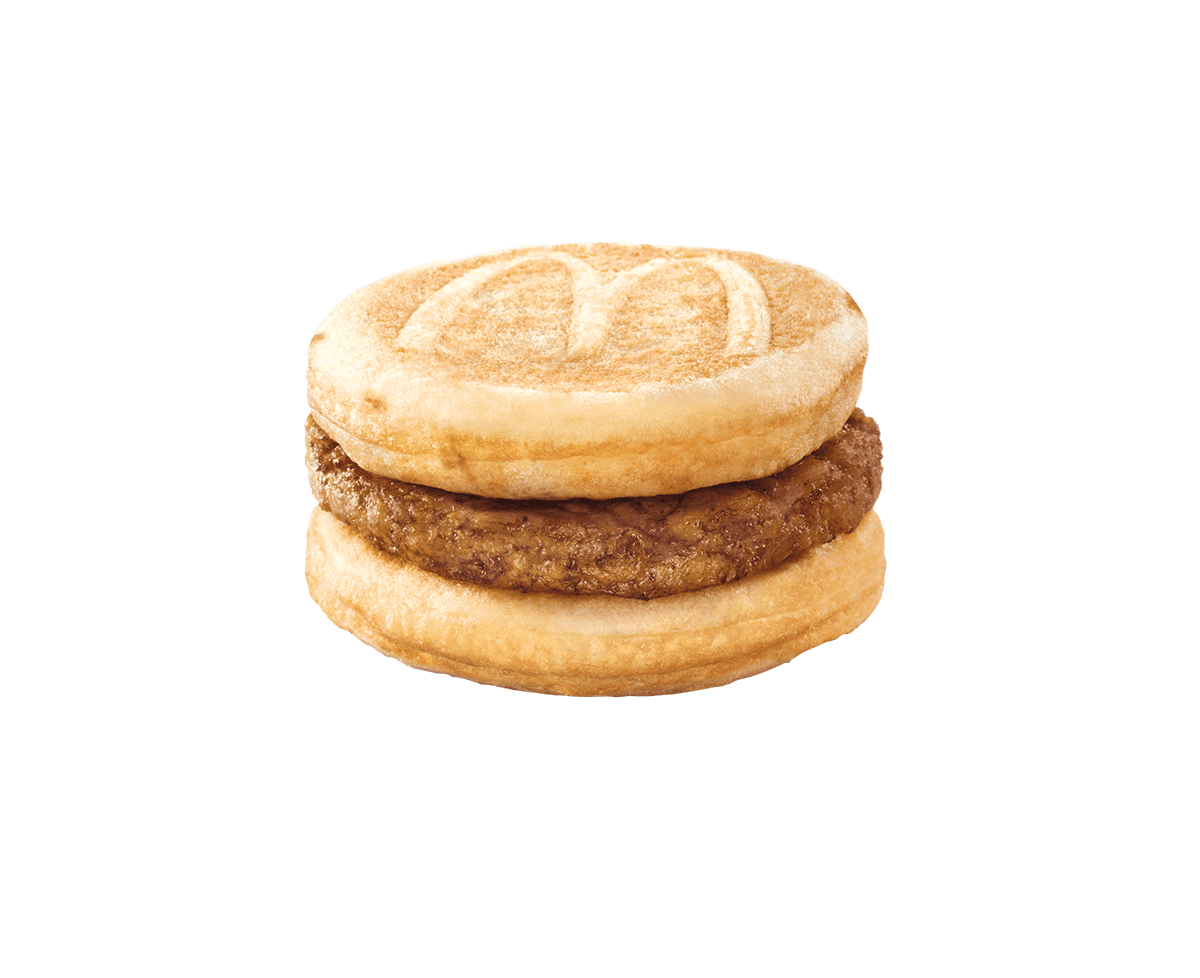 Sausage McGriddles, from $4.50 ala carte or $5.10 as an Extra Value Meal 