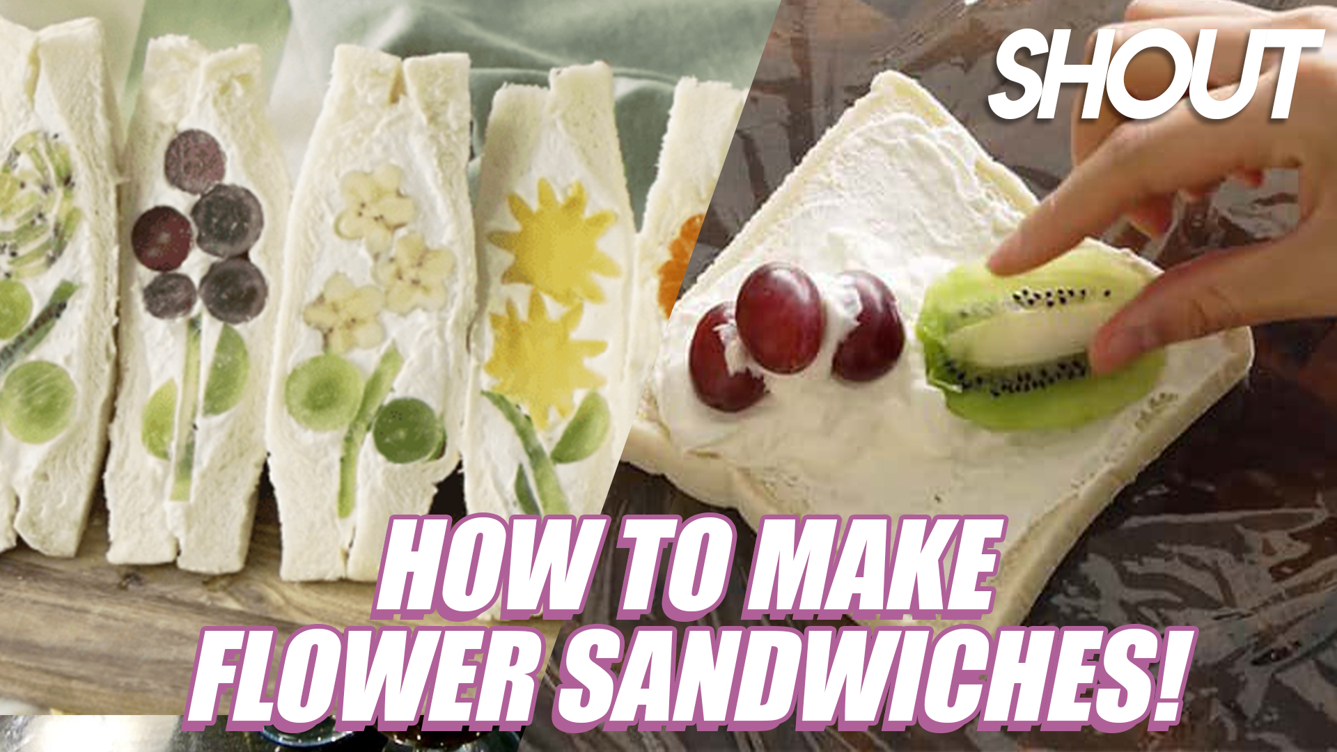 How To Make Beautiful Fruit Flower Sandwiches - Shout