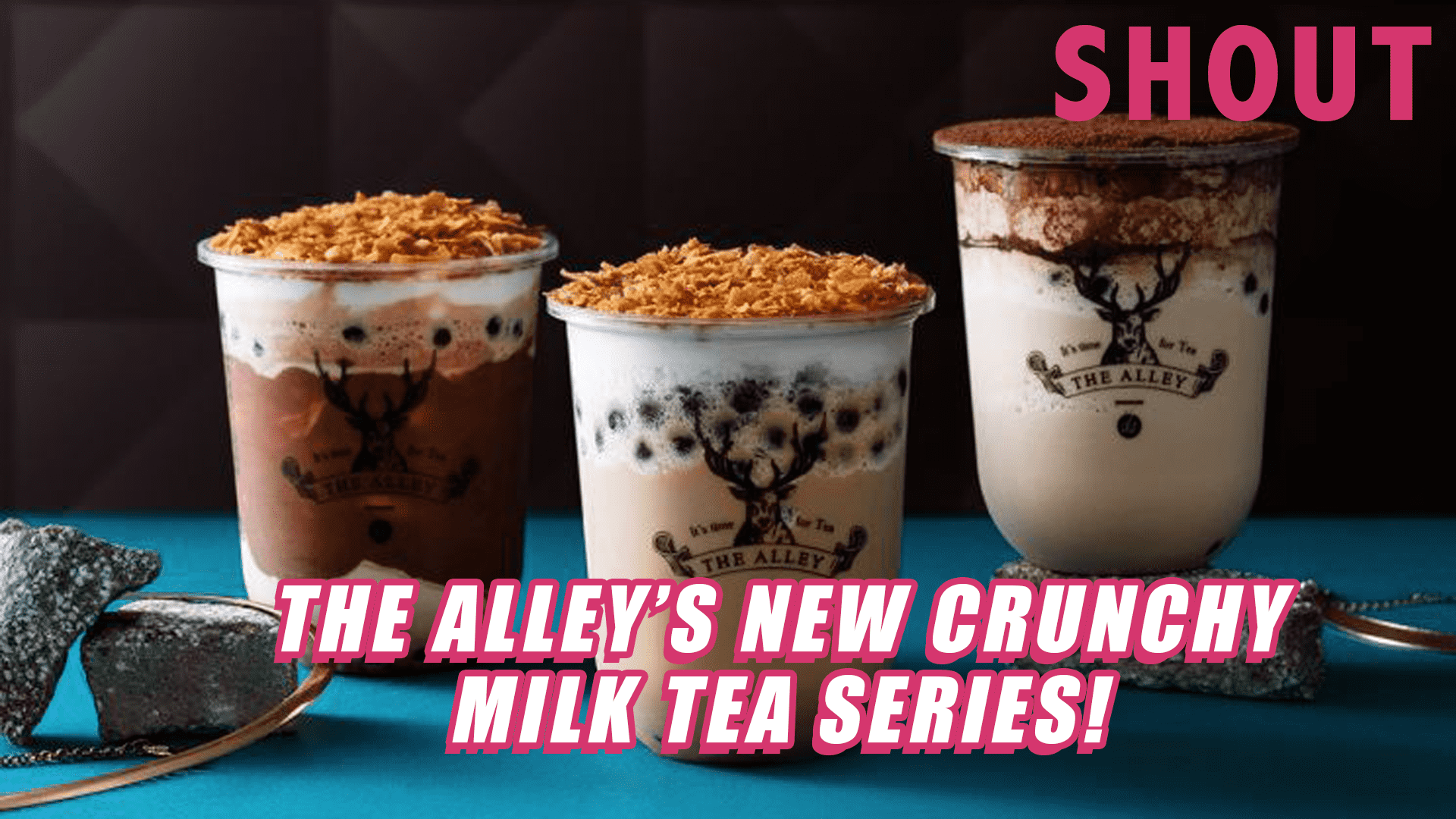 The Alley’s New Crunchy Milk Tea Series With Crumbled Biscuit Topping ...