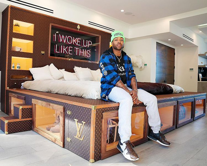 Dlisted  Open Post: Hosted By Todrick Hall's Custom Louis Vuitton Bed
