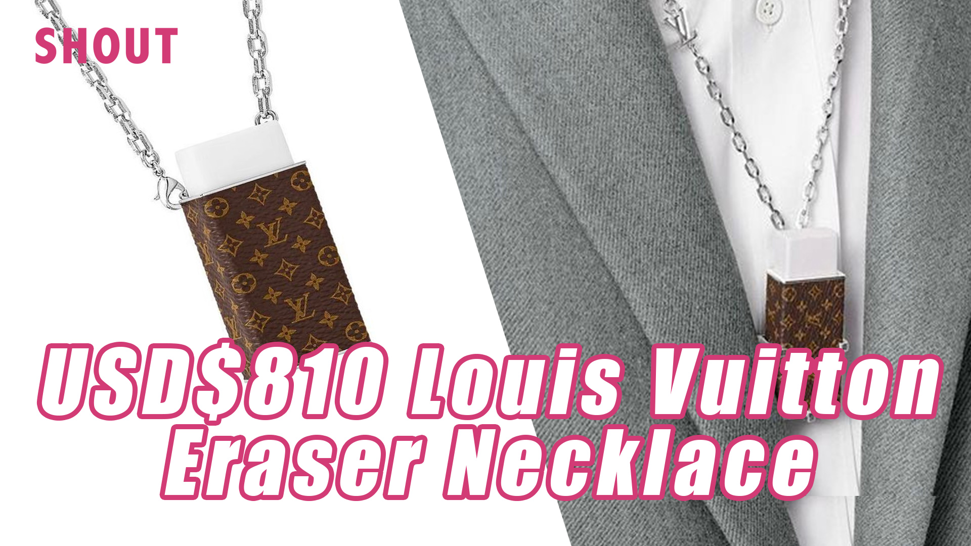 Louis Vuitton Seems To Have Taken An Eraser And Turned It Into A Necklace 