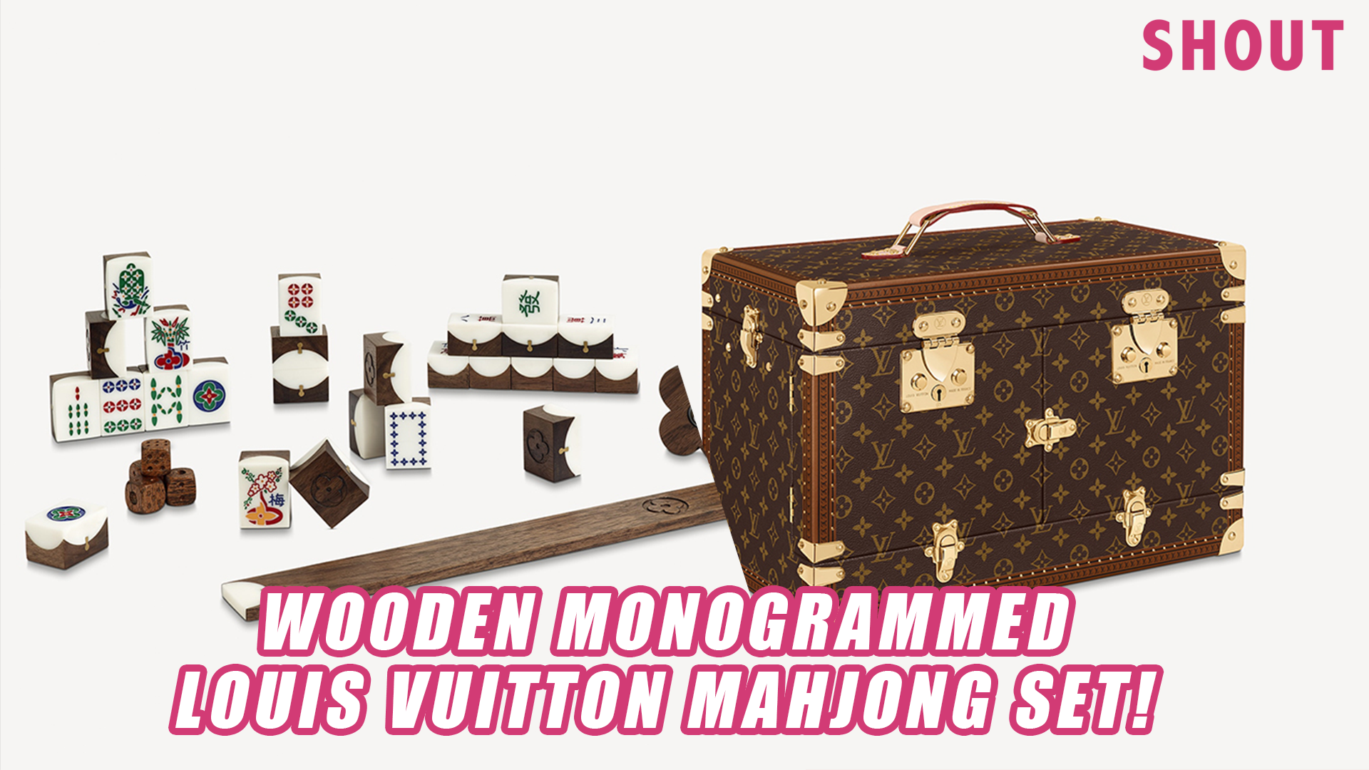 Louis Vuitton Has A Mahjong Set Made Of Wood & Petal Motifs