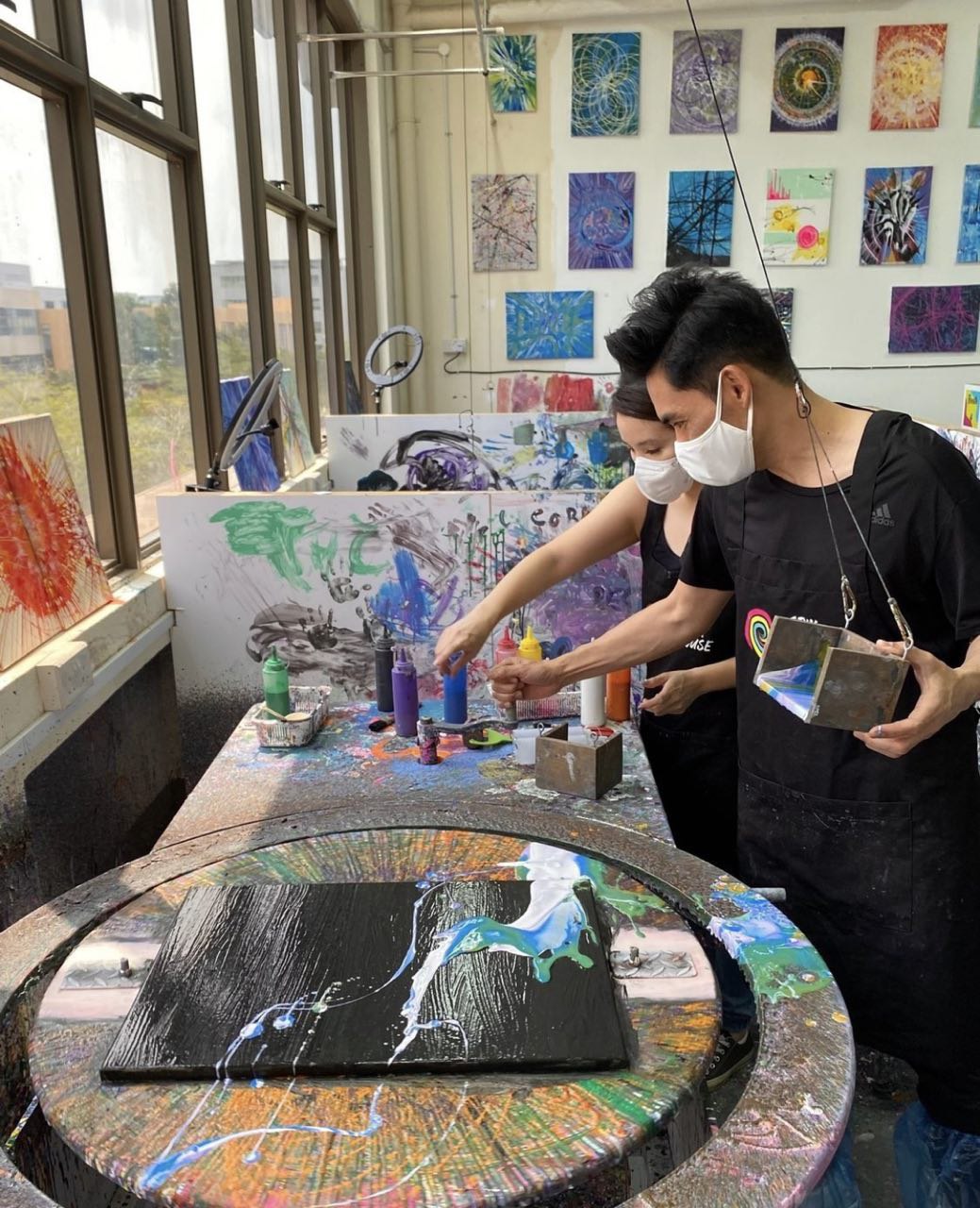 Spin Art Jamming, New in Singapore: Spin Paint House