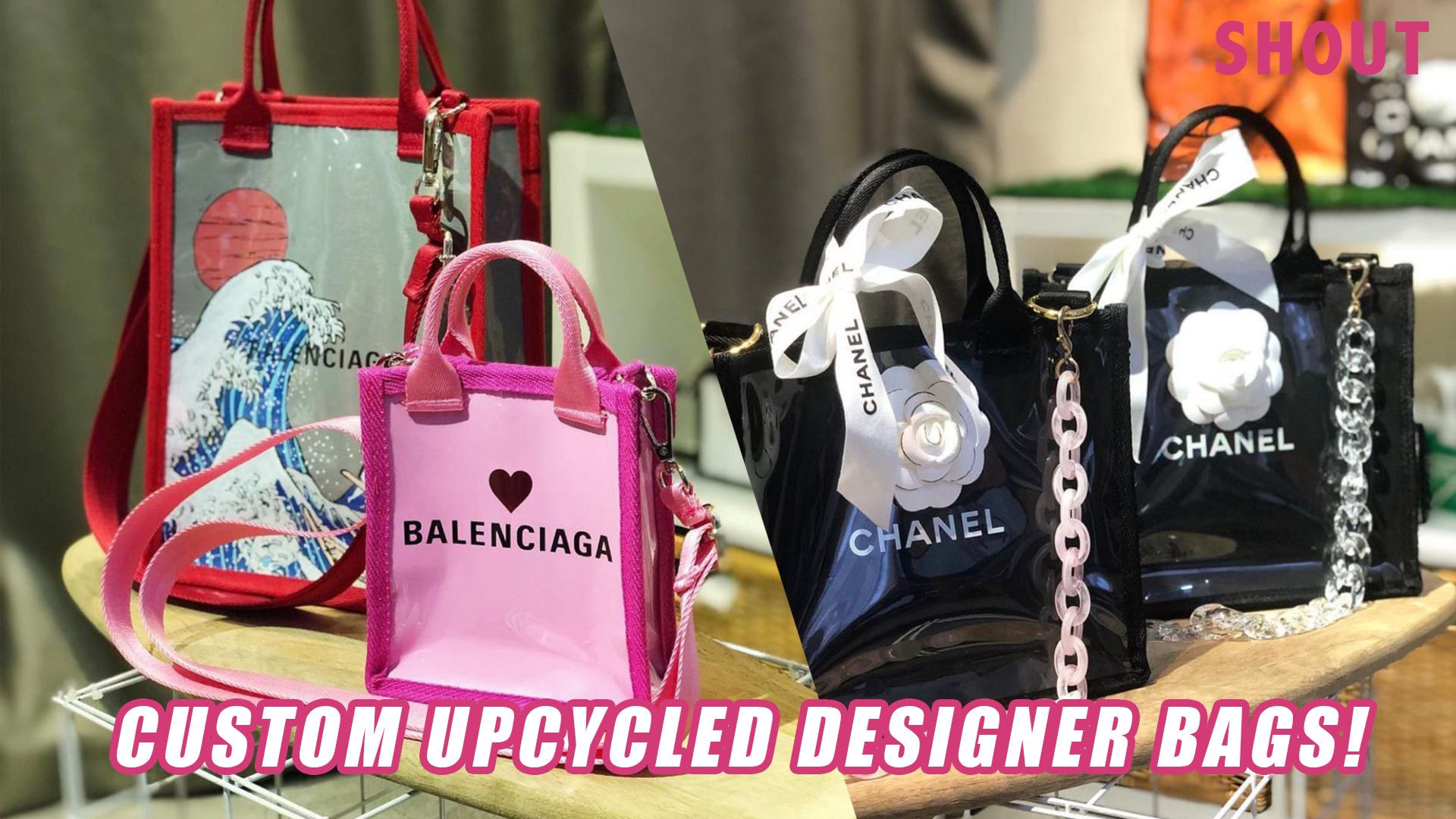Recycle by creating your own luxury shopping bag on a budget