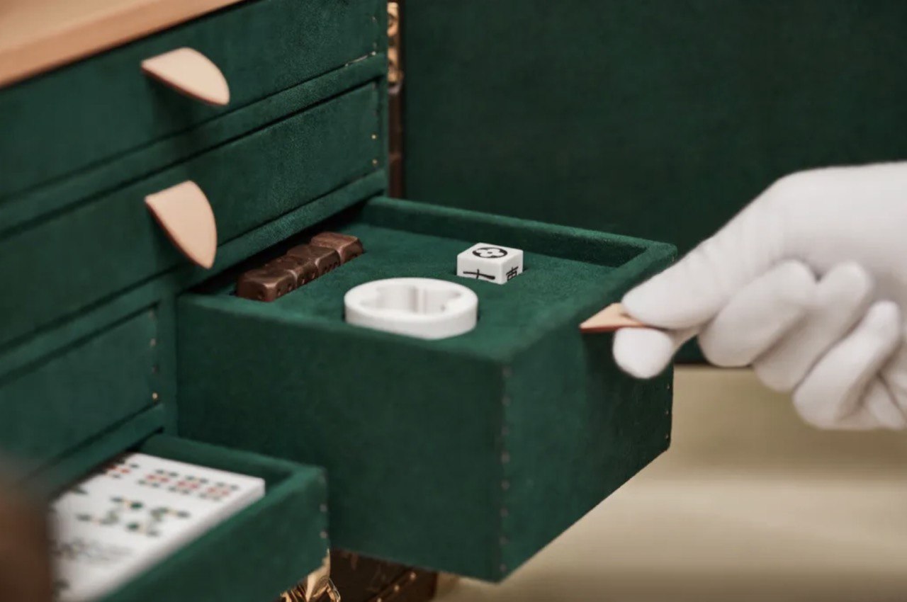 Louis Vuitton Releases New Vanity Mahjong Set With a Pine Green Interior