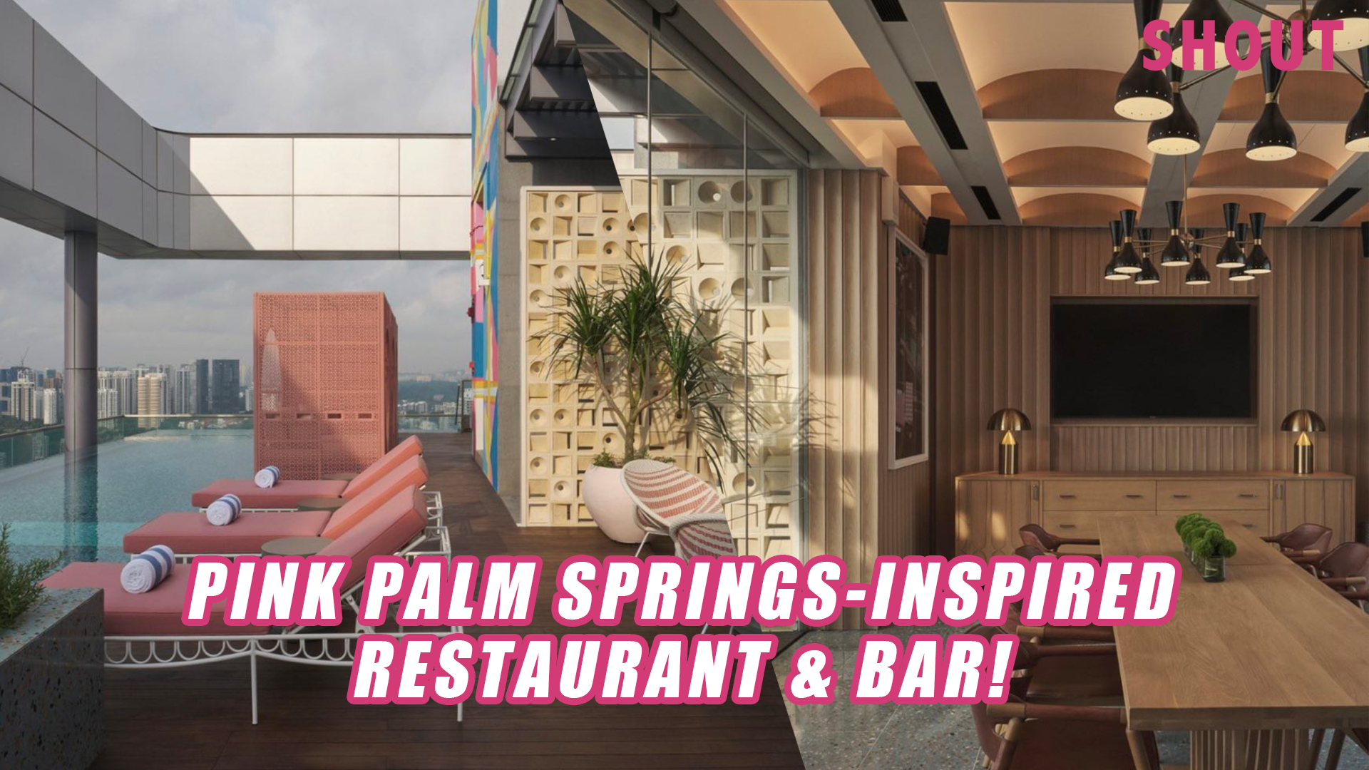 TROPICAL PALM SPRINGS-INSPIRED ROOFTOP BAR BY THE POOL WITH STUNNING CITY &  SUNSET VIEWS! - Shout