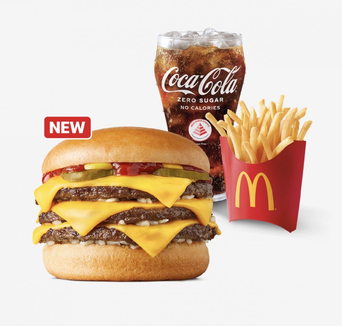 MCDONALD’S LAUNCHES NEW LIMITED-TIME TRIPLE CHEESEBURGER, APPLE CUSTARD ...