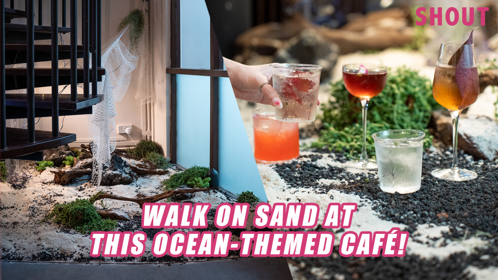 WADE THROUGH ACTUAL SAND AT THIS SEASIDE-THEMED LOFT CAFÉ WITH SEA ...