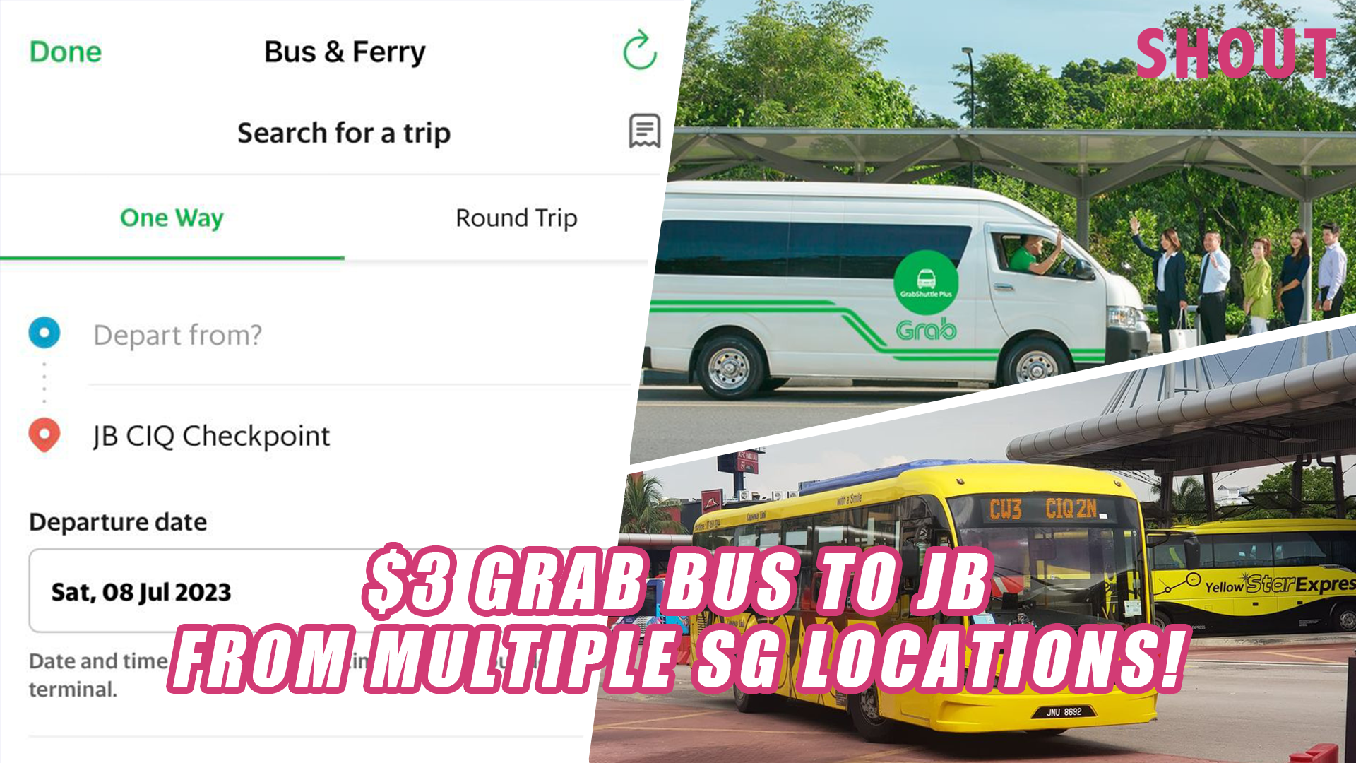 GRAB BUS TO JOHOR BAHRU HACK FROM JUST $3 PER PERSON WITH MULTIPLE PICK ...