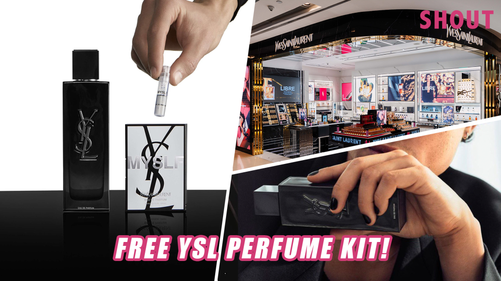 FREE YSL PERFUME KIT AT ALL STORES IN SINGAPORE, NO SPENDING REQUIRED